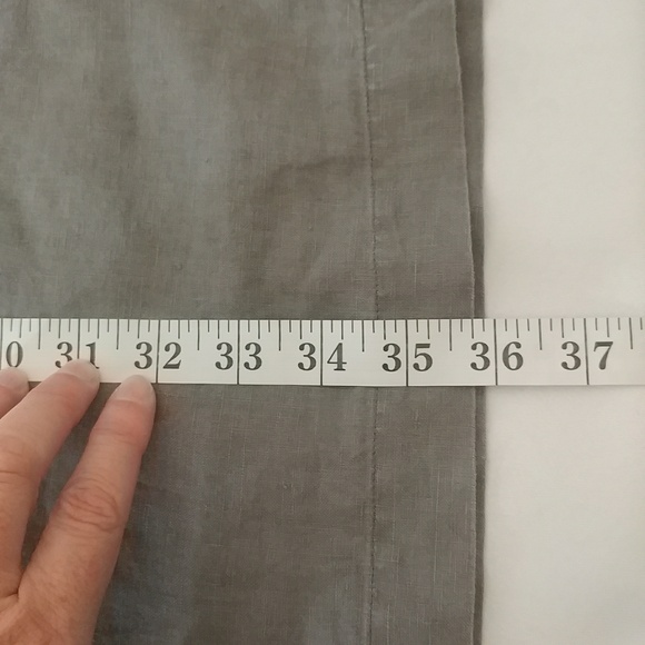 Grey 100% linen sheath dress. - Picture 6 of 11